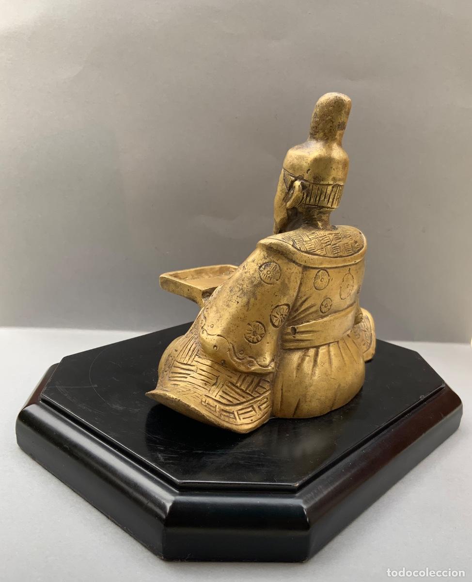 Antig&uuml;edades: FIGURA DE BRONCE, SHOGUN.CIRCA, 1900. - Foto 13