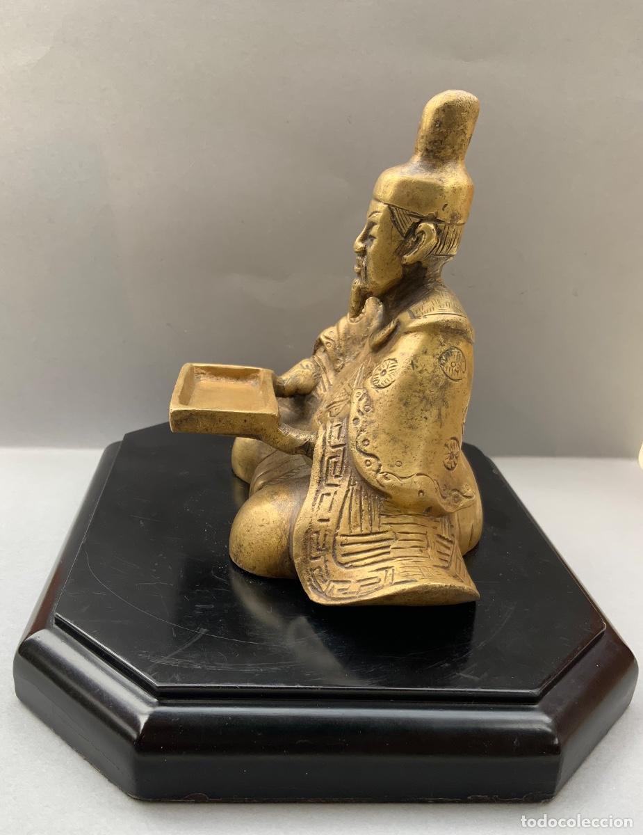 Antig&uuml;edades: FIGURA DE BRONCE, SHOGUN.CIRCA, 1900. - Foto 15