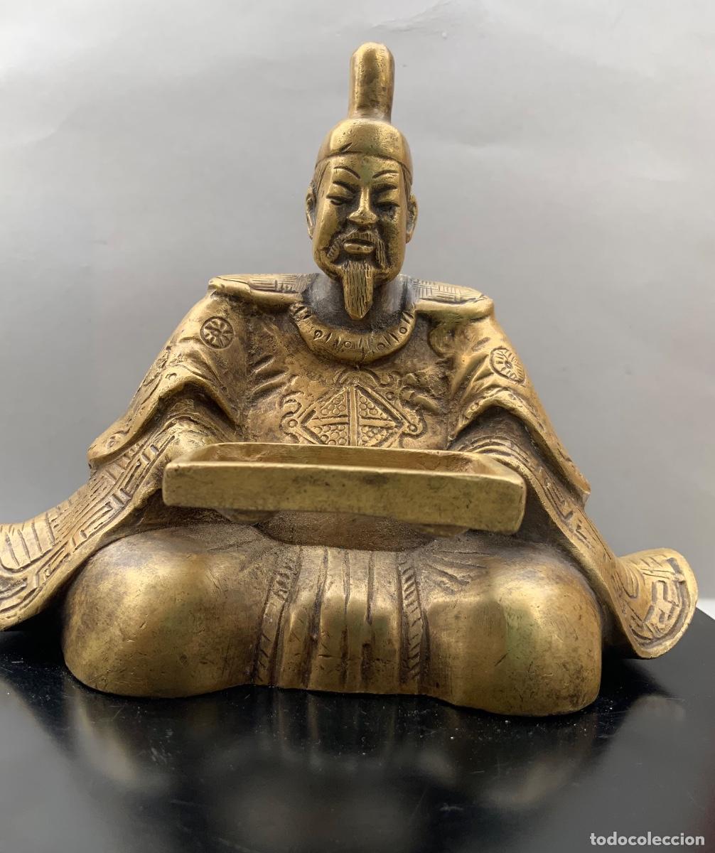Antig&uuml;edades: FIGURA DE BRONCE, SHOGUN.CIRCA, 1900. - Foto 19