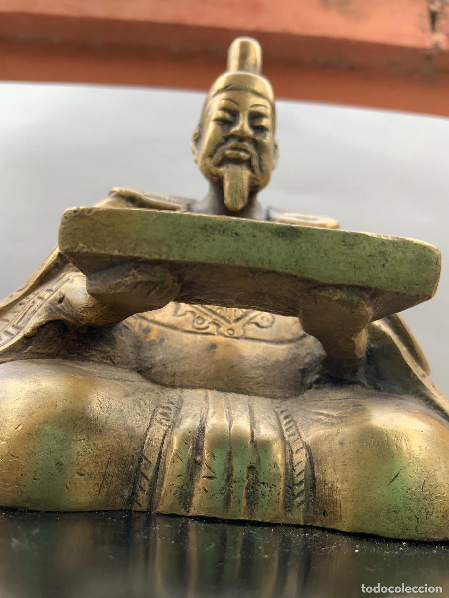 Antig&uuml;edades: FIGURA DE BRONCE, SHOGUN.CIRCA, 1900. - Foto 20