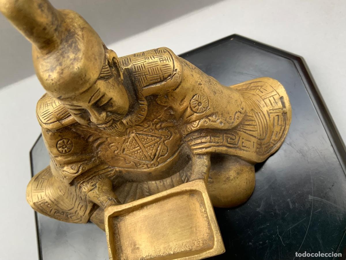 Antig&uuml;edades: FIGURA DE BRONCE, SHOGUN.CIRCA, 1900. - Foto 21