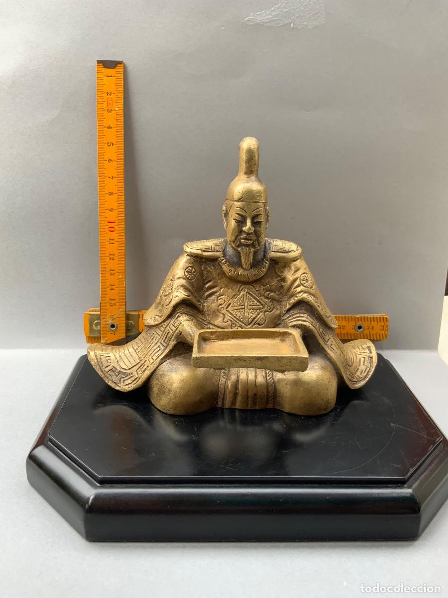 Antig&uuml;edades: FIGURA DE BRONCE, SHOGUN.CIRCA, 1900. - Foto 26