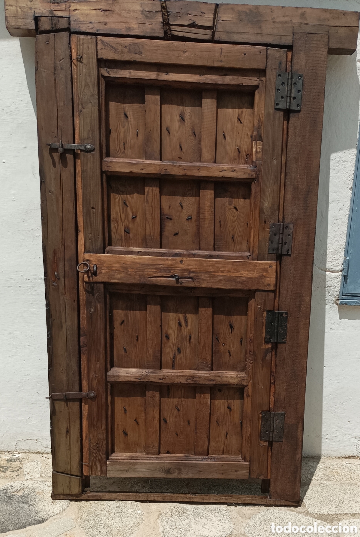 Antig&uuml;edades: Puerta antig&uuml;a de madera - Foto 4