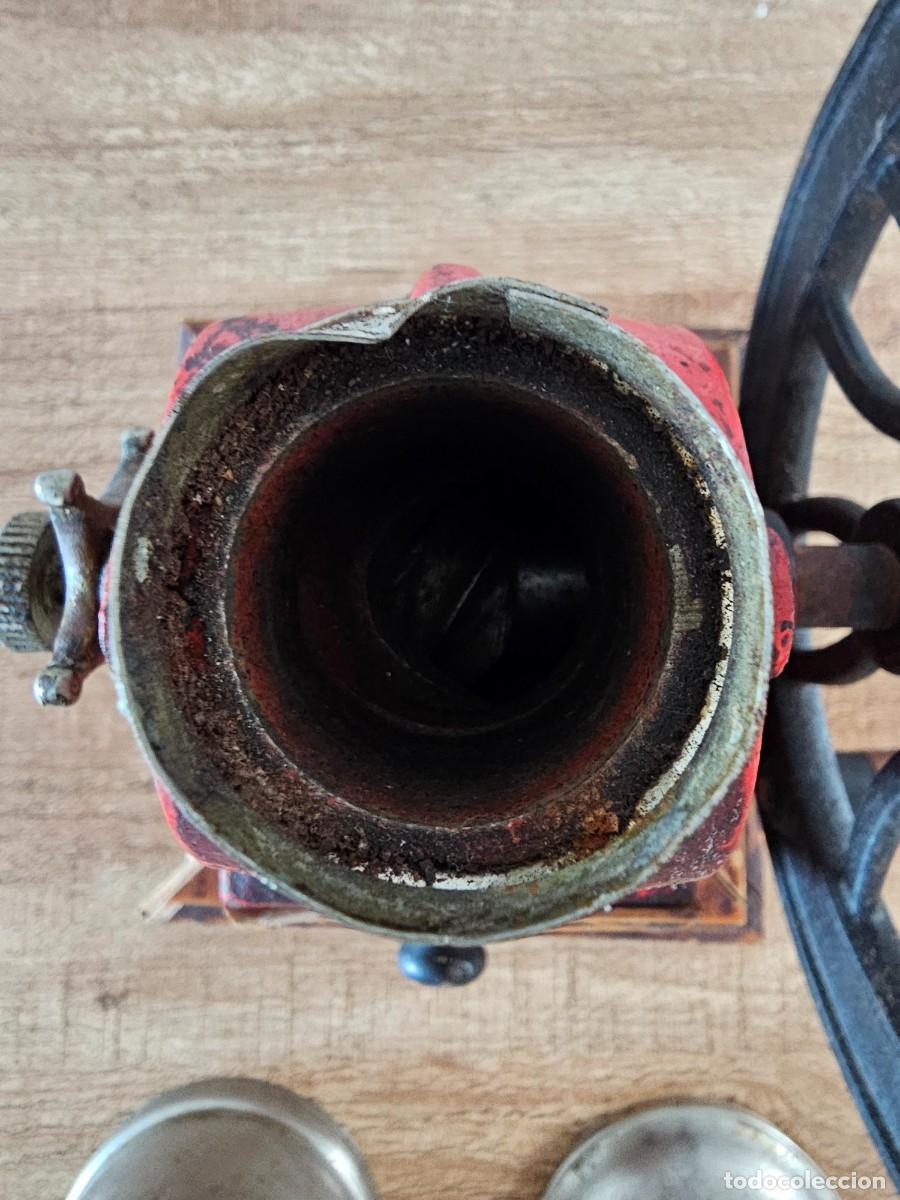 Antig&uuml;edades: Molinillo ELMA de caf&eacute; - Rueda Lateral - Rojo - Leer - Foto 6