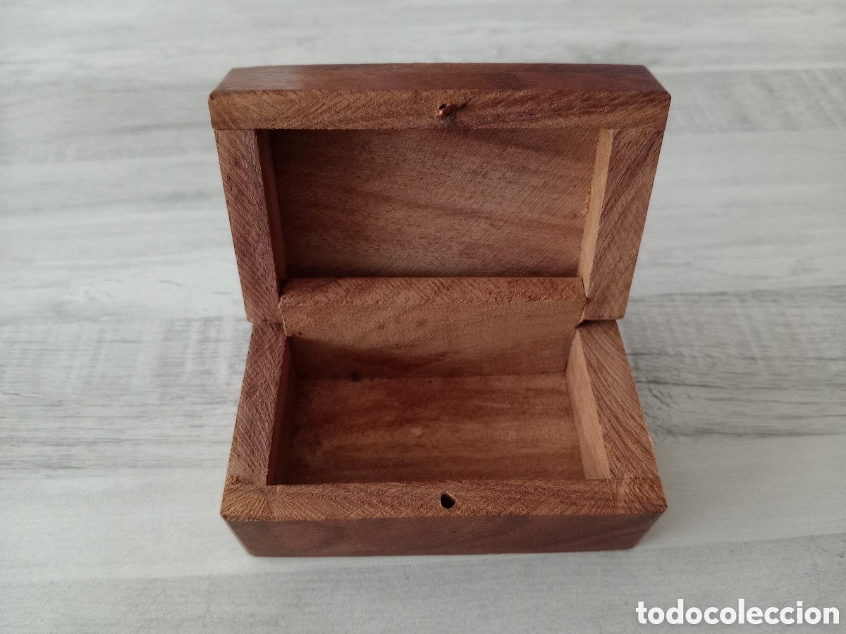 Antig&uuml;edades: *️⃣CAJA JOYERO de MADERA con METAL INCRUSTADO - Foto 4