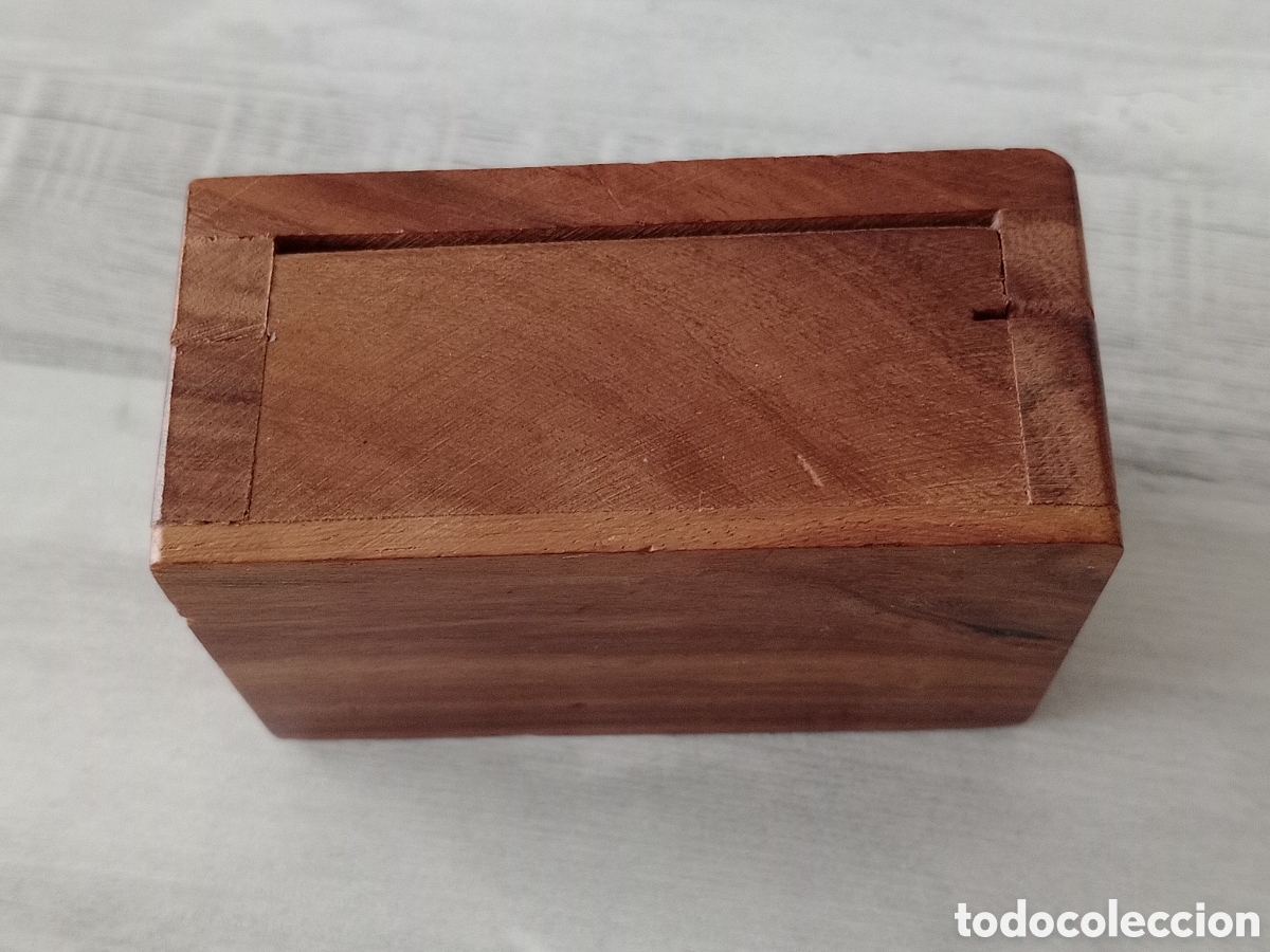 Antig&uuml;edades: *️⃣CAJA JOYERO de MADERA con METAL INCRUSTADO - Foto 6