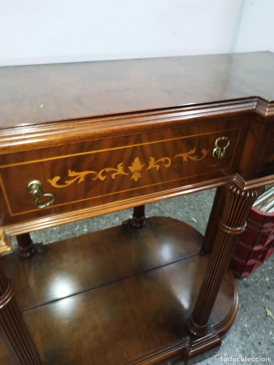 Antig&uuml;edades: Mueble recibidor con espejo. - Foto 3