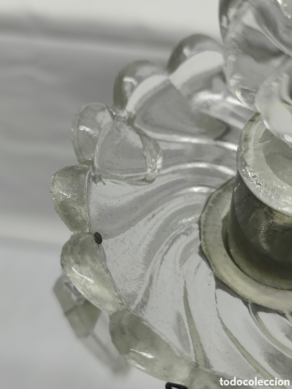 Antig&uuml;edades: PAREJA CANDELABROS CRISTAL - Foto 17