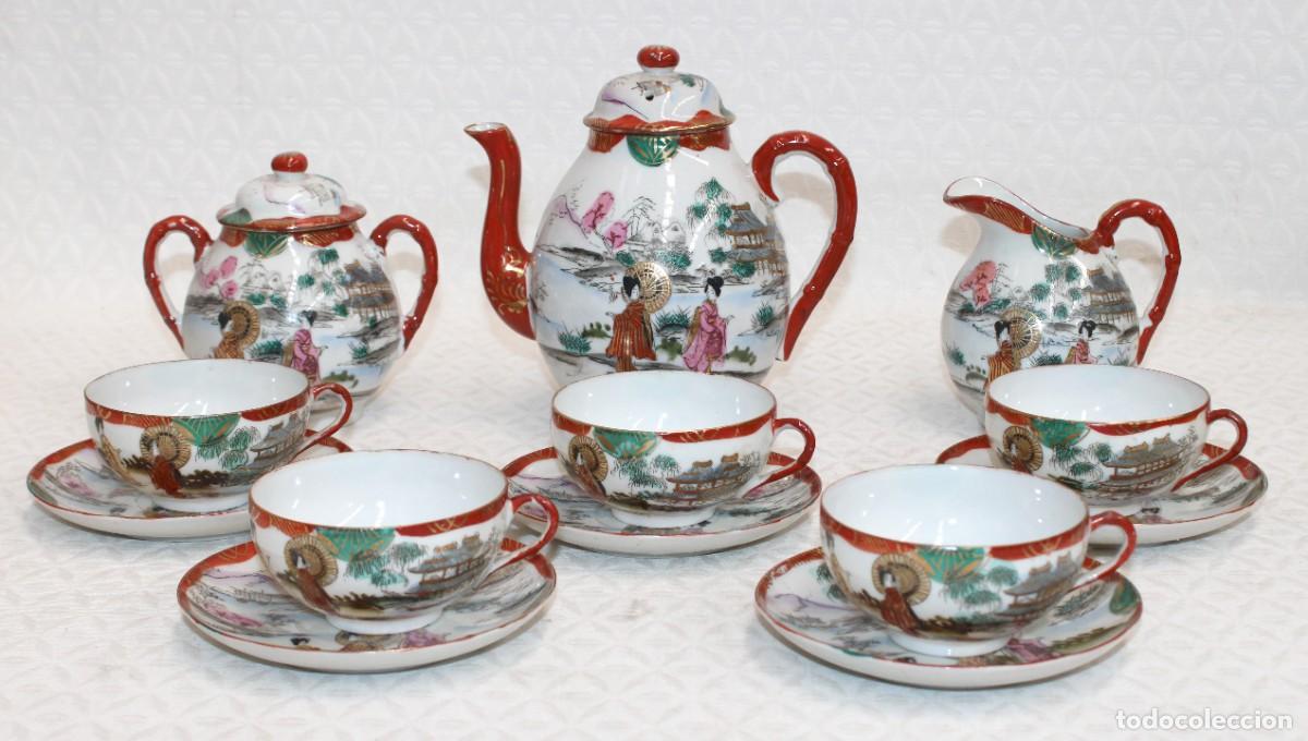 Antigüedades: JUEGO DE CAFE DE PORCELANA CHINA