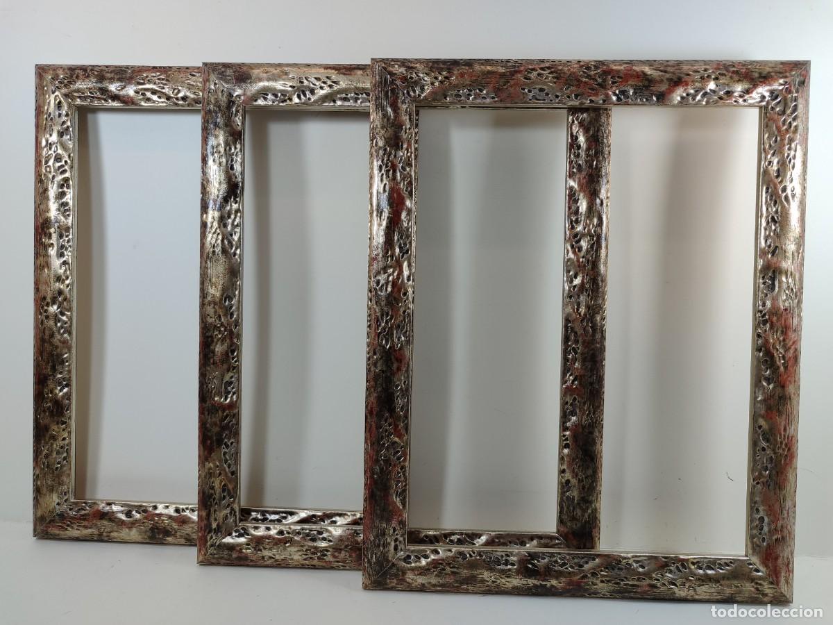 Antig&uuml;edades: Lote 3 marcos vintage plata 31 x 24 cm