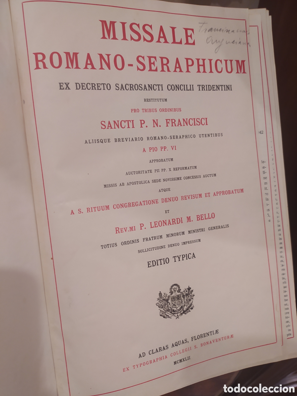 Antig&uuml;edades: Missale Romano-Seraphicum - Foto 7