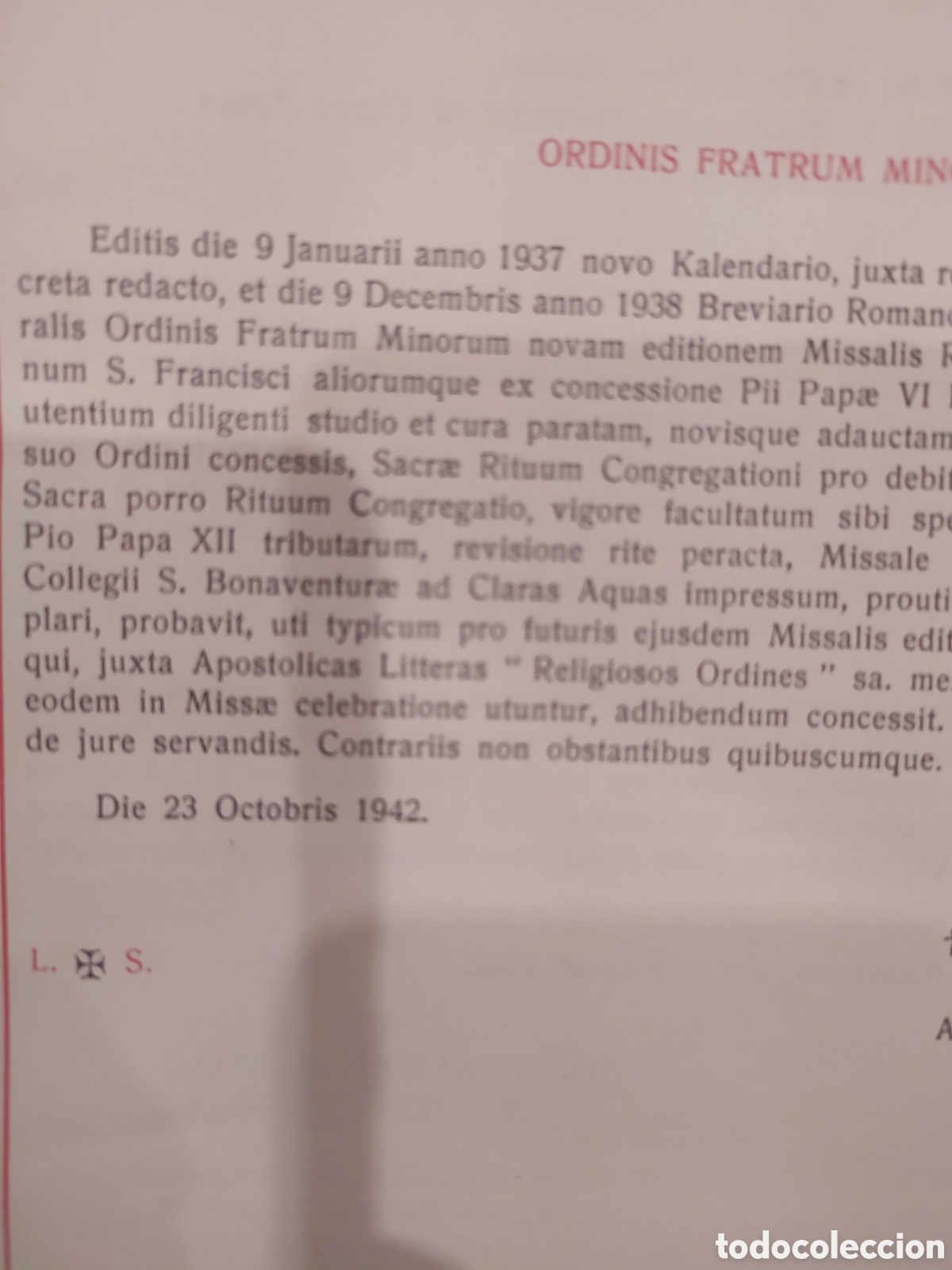 Antig&uuml;edades: Missale Romano-Seraphicum - Foto 9