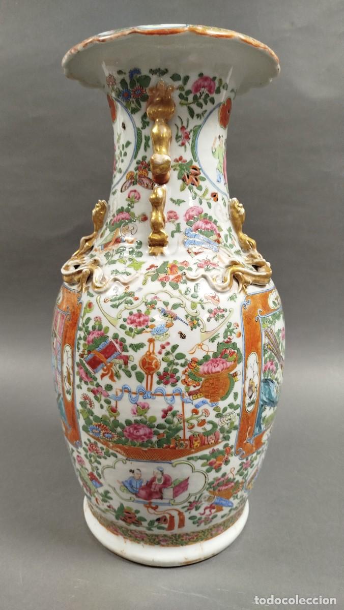 Antig&uuml;edades: PAREJA JARRONES PORCELANA CHINA DE CANT&Oacute;N - Foto 23