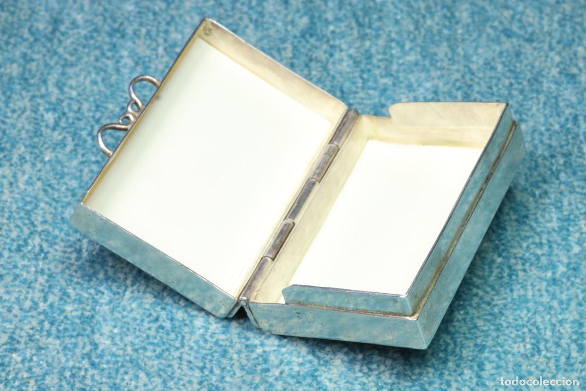 Antig&uuml;edades: Caja pastillero rectangular plata. Rectangular silver pill box. - Foto 5