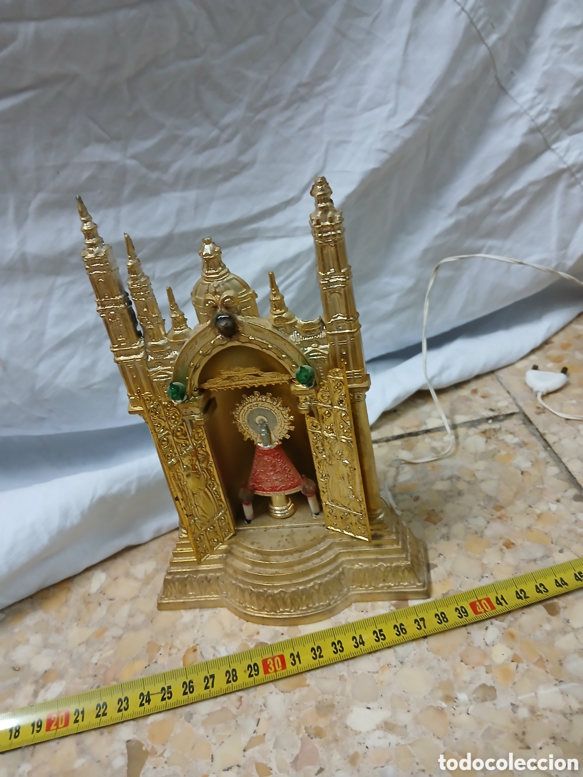 Antig&uuml;edades: Capilla plastico virgen pilar - Foto 2