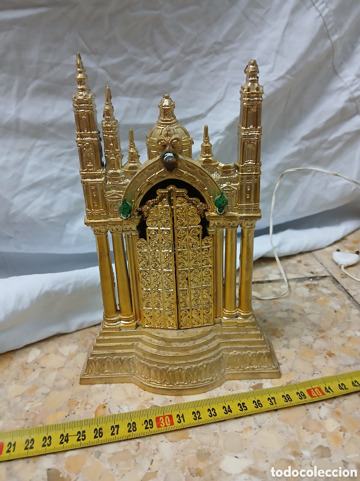 Antig&uuml;edades: Capilla plastico virgen pilar - Foto 1