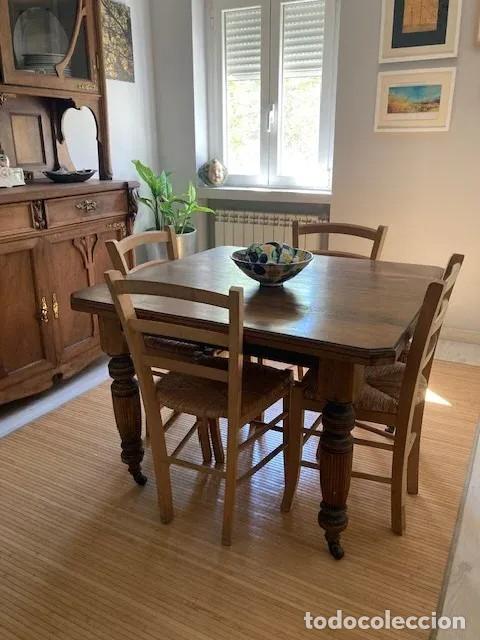 Antig&uuml;edades: Mesa de comedor extensible de roble - Foto 1