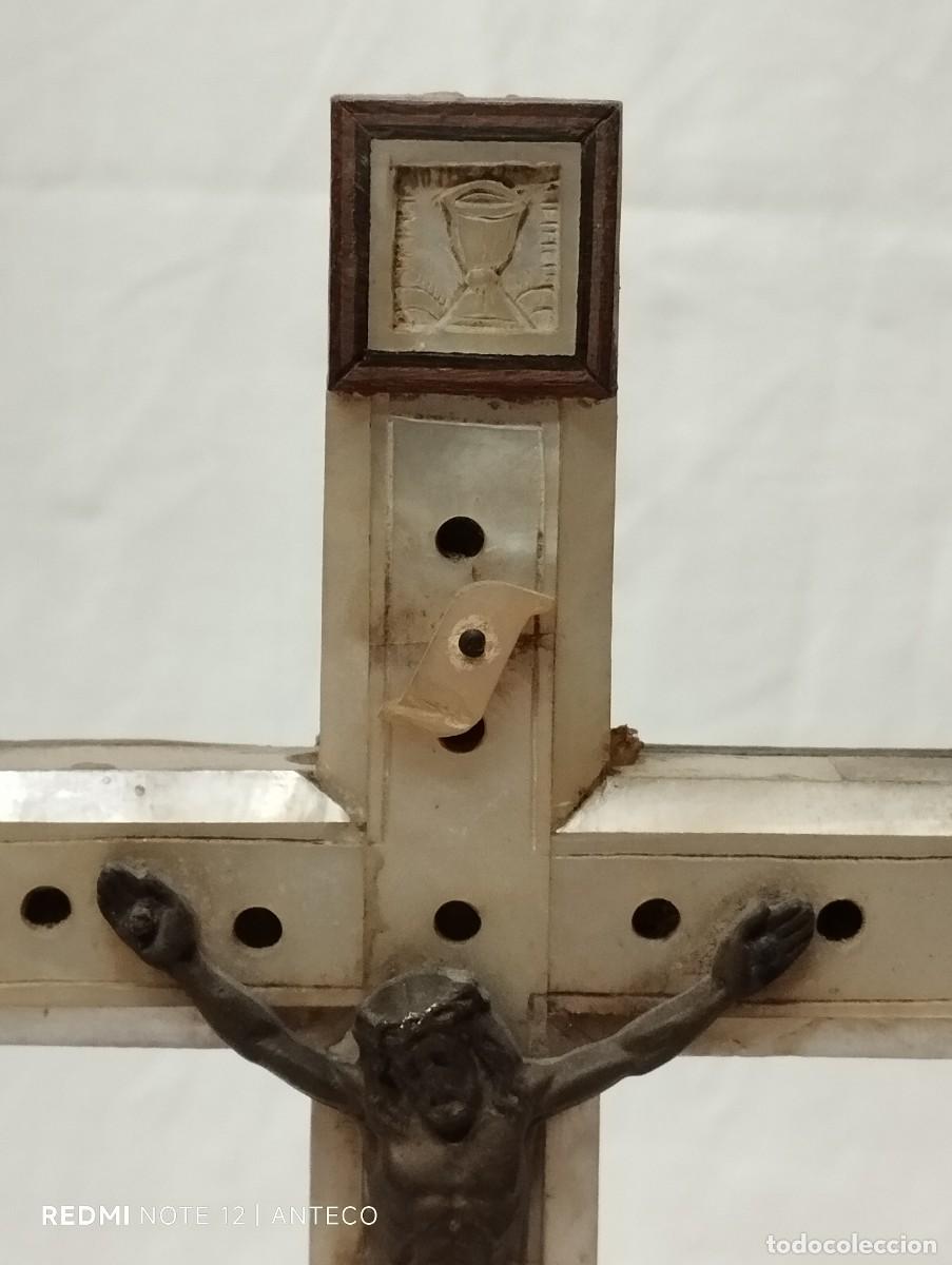Antig&uuml;edades: CRUZ DE NACAR DE JERUSALEN DE SOBREMESA - Foto 7