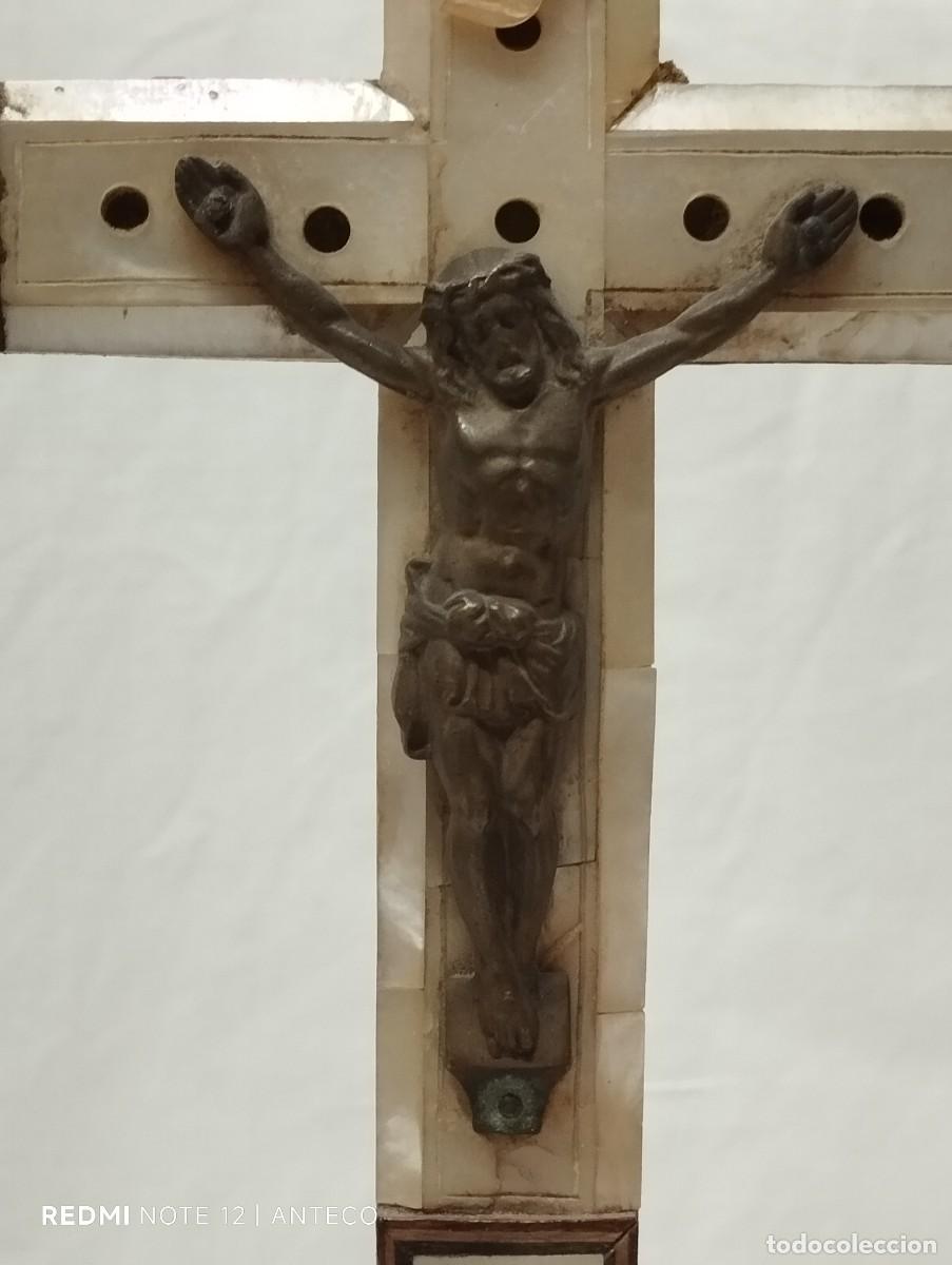 Antig&uuml;edades: CRUZ DE NACAR DE JERUSALEN DE SOBREMESA - Foto 10