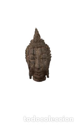 Antig&uuml;edades: Escultura de Buda de madera tallada - Foto 1