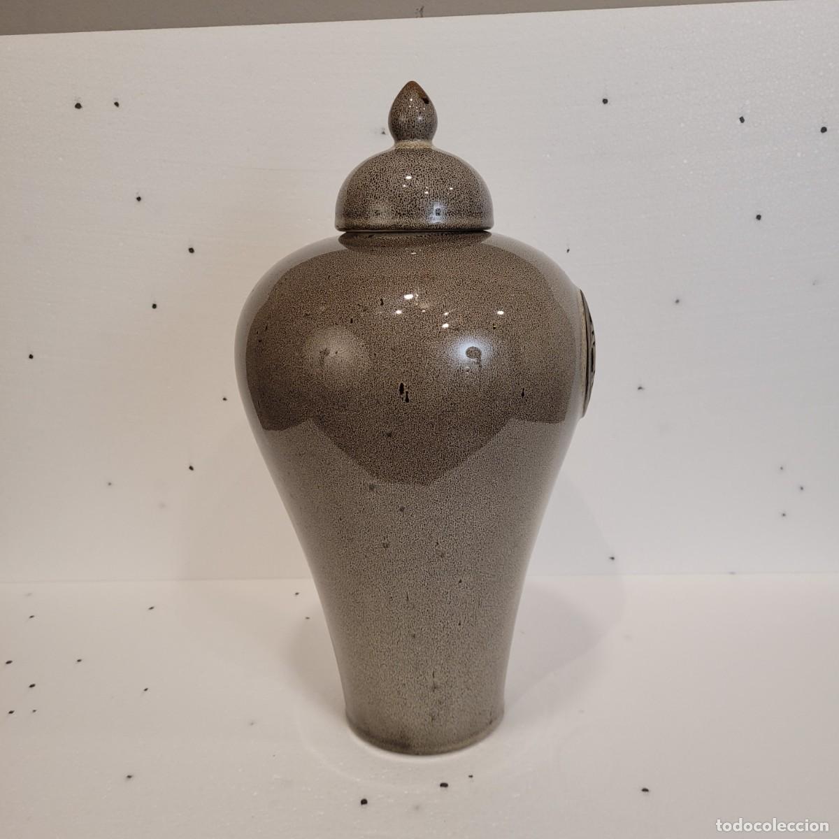 Antig&uuml;edades: Tibor con inscripci&oacute;n, gres, f. s. XX - China - Foto 6