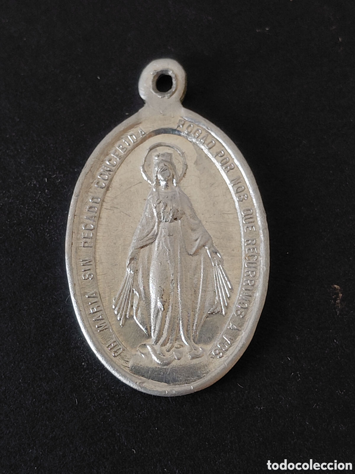 Antig&uuml;edades: MEDALLA VIRGEN MARIA - ALUMINIO - Foto 1