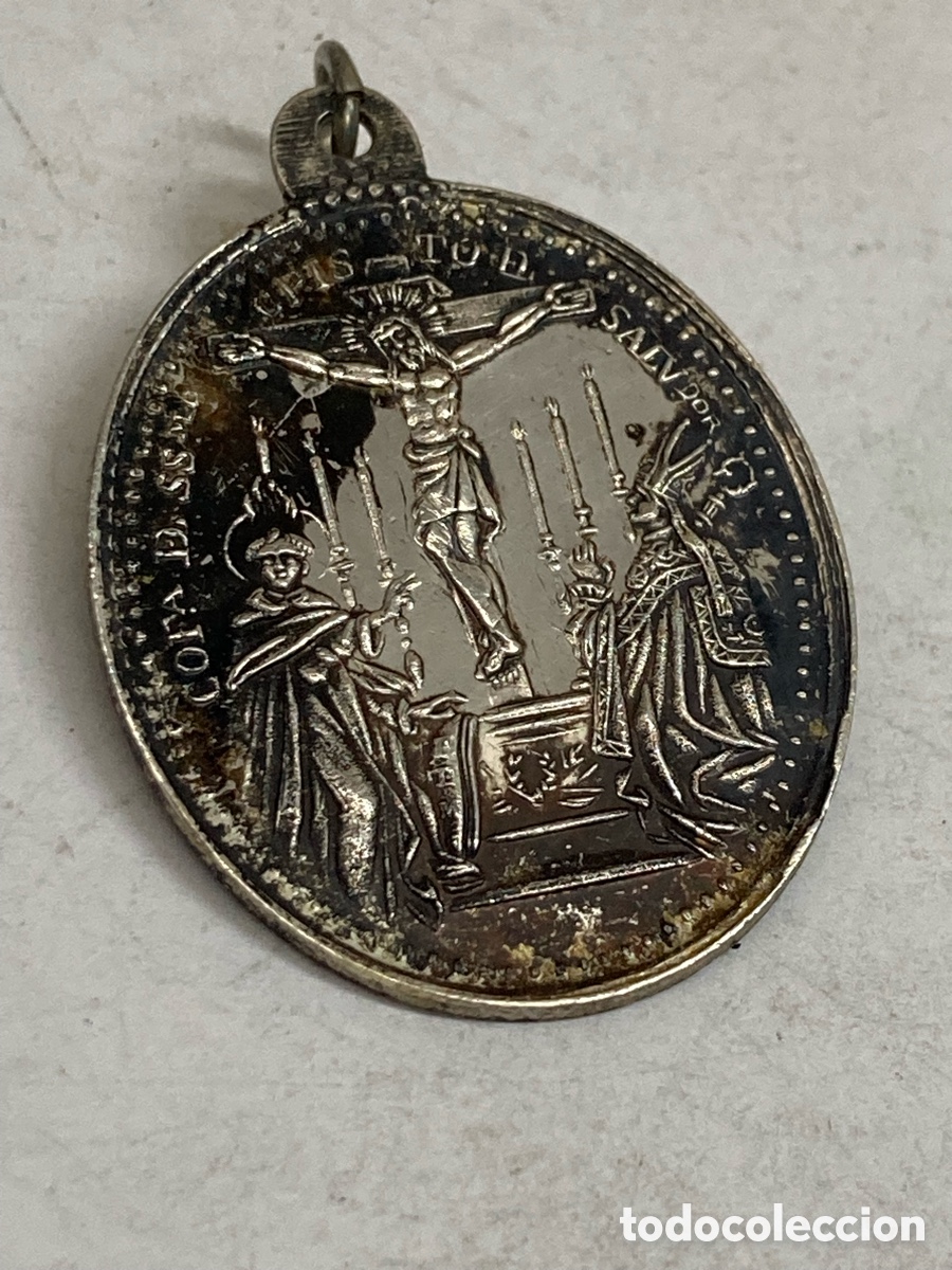 Antig&uuml;edades: Medalla de plata religiosa C345 - Foto 1