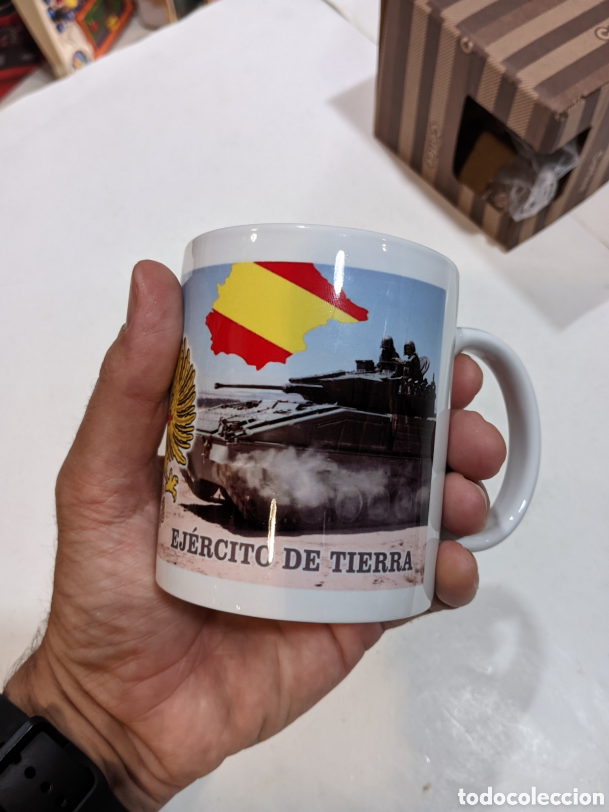 Antig&uuml;edades: Taza de cer&aacute;mica ejercito de tierra - Foto 4