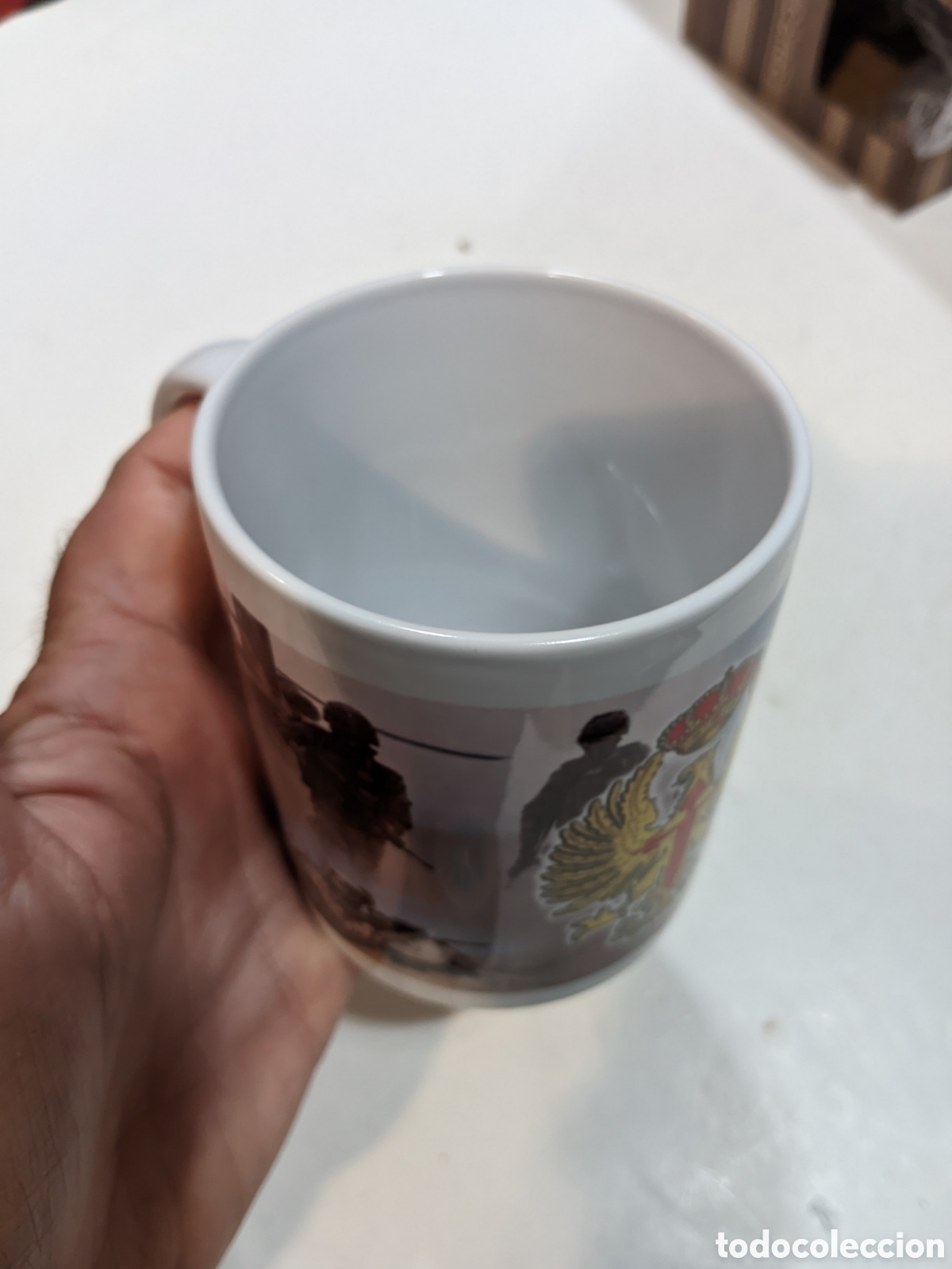Antig&uuml;edades: Taza de cer&aacute;mica ejercito de tierra - Foto 7