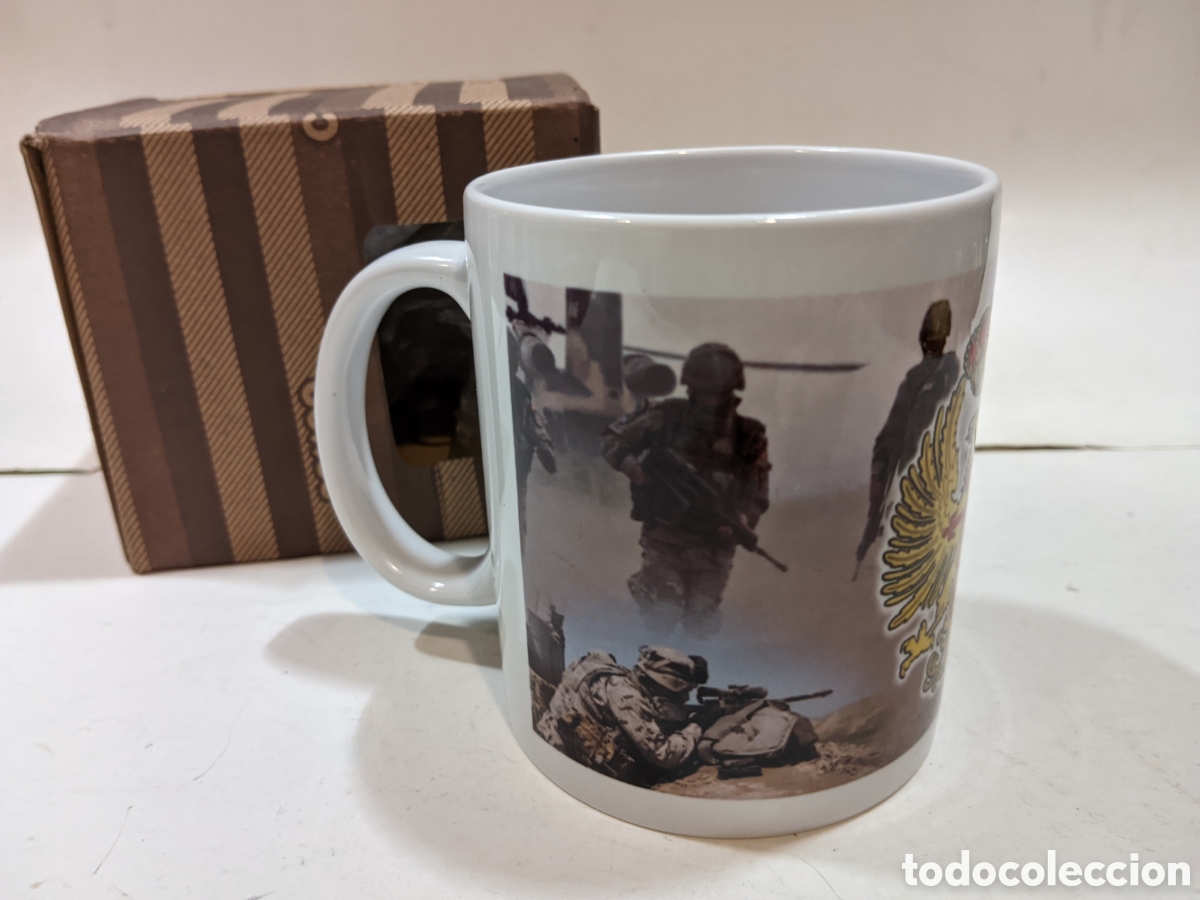 Antig&uuml;edades: Taza de cer&aacute;mica ejercito de tierra - Foto 1