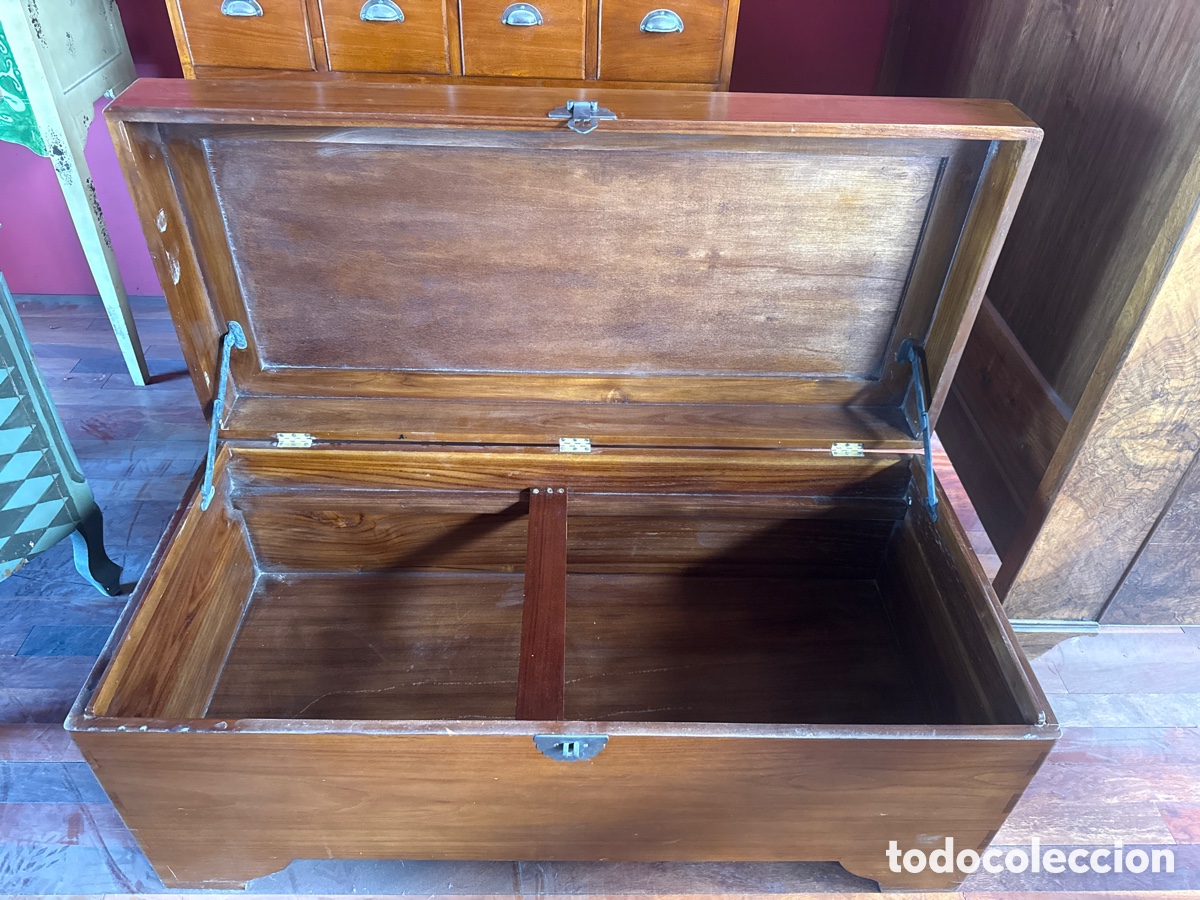 Antig&uuml;edades: Arca en madera de teca - Foto 2