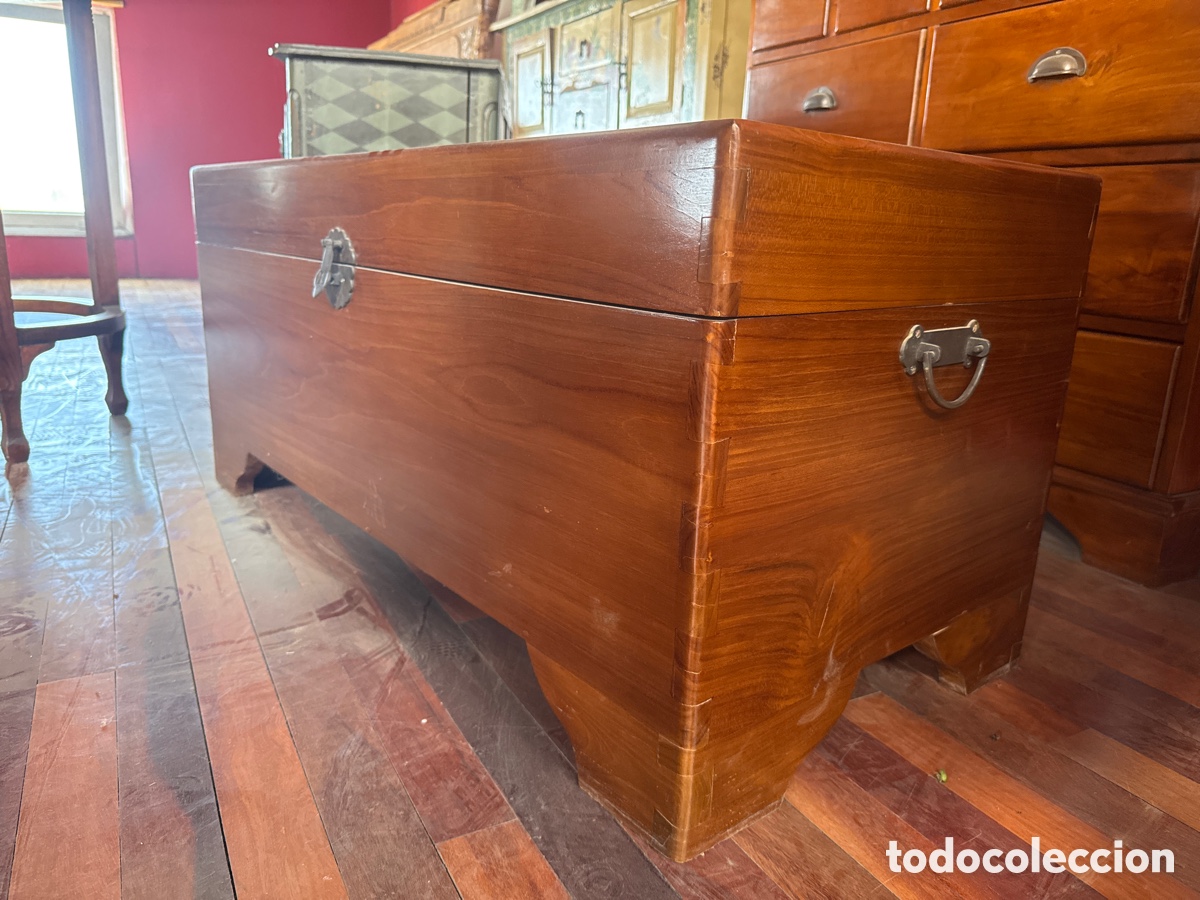 Antig&uuml;edades: Arca en madera de teca - Foto 5