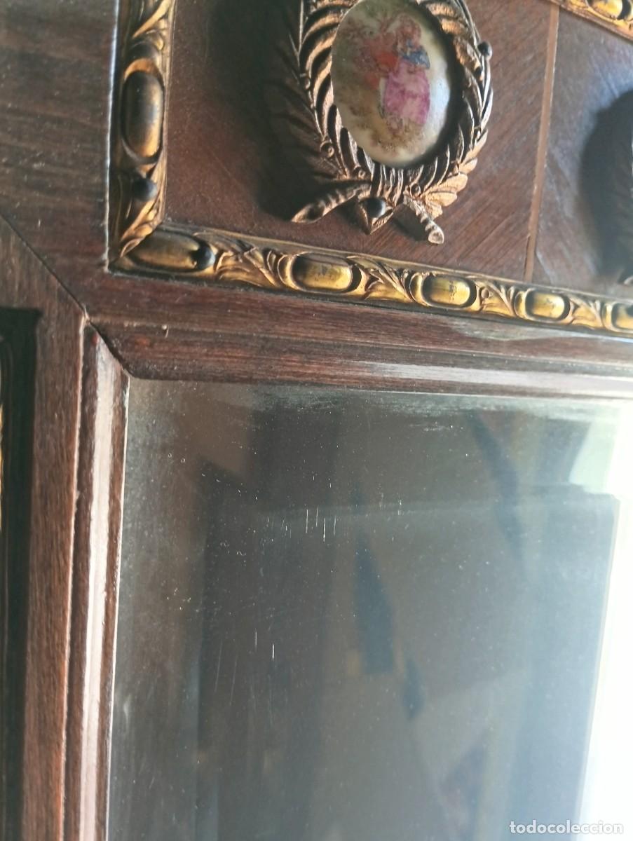 Antig&uuml;edades: ESPEJO-CROMOS LIMOGE-LATON. - Foto 8