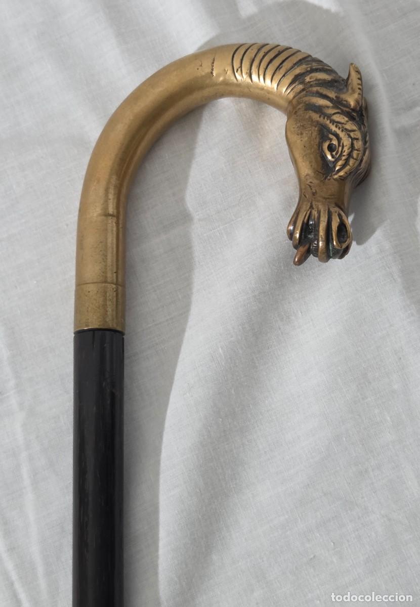 Antig&uuml;edades: Bast&oacute;n con mango de bronce, Cabeza de caballo - Foto 6