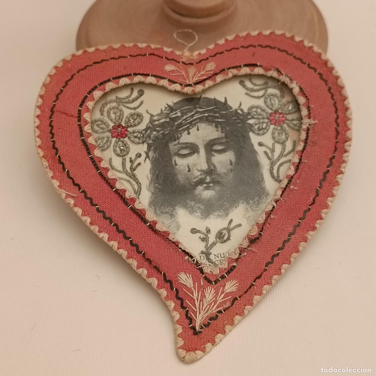 Antig&uuml;edades: ESCAPULARIO S.XIX CON IMAGEN DE CRISTO - Foto 1