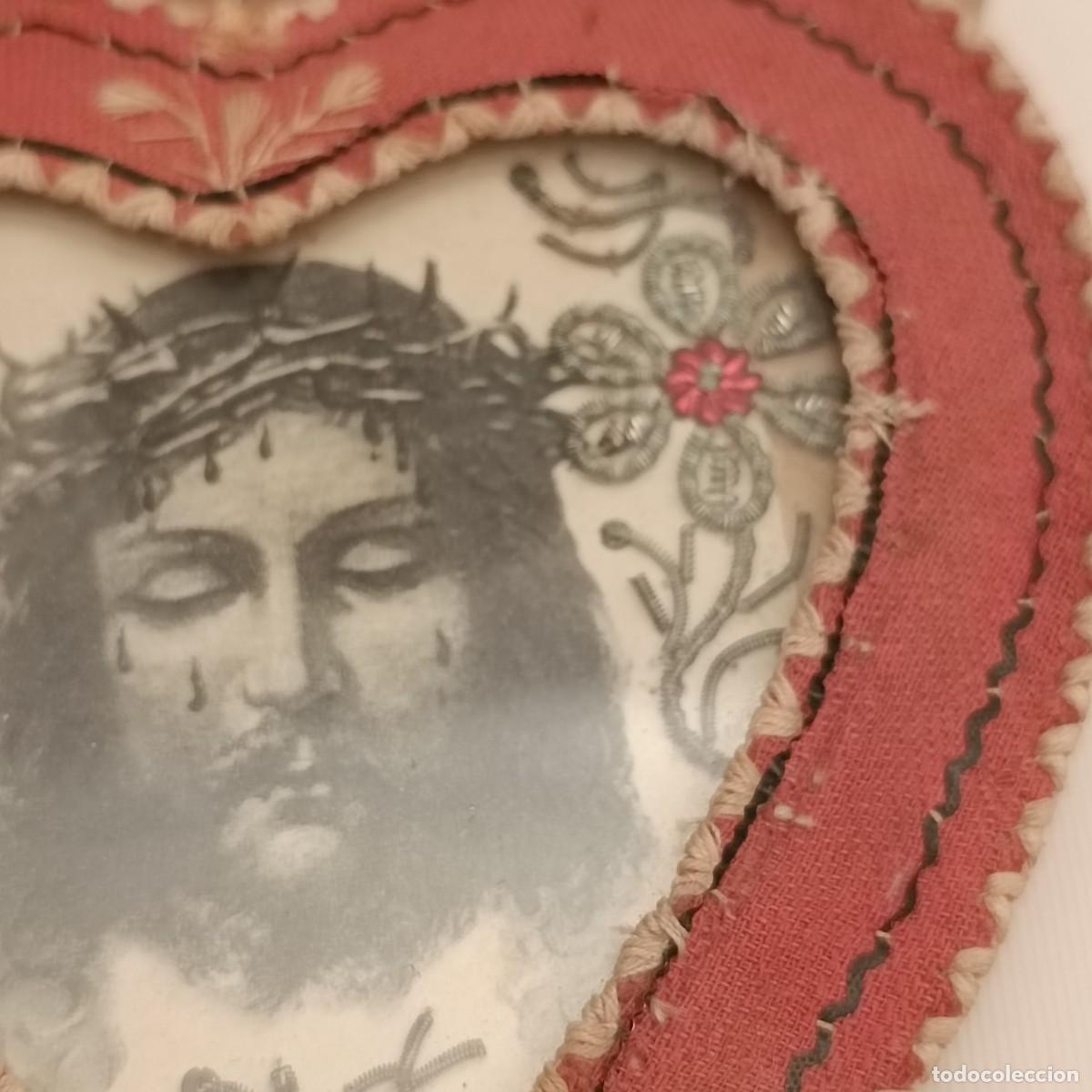 Antig&uuml;edades: ESCAPULARIO S.XIX CON IMAGEN DE CRISTO - Foto 3
