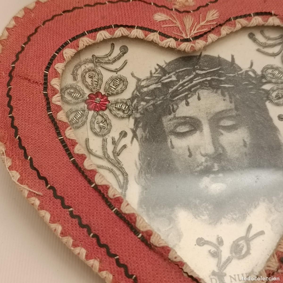 Antig&uuml;edades: ESCAPULARIO S.XIX CON IMAGEN DE CRISTO - Foto 4