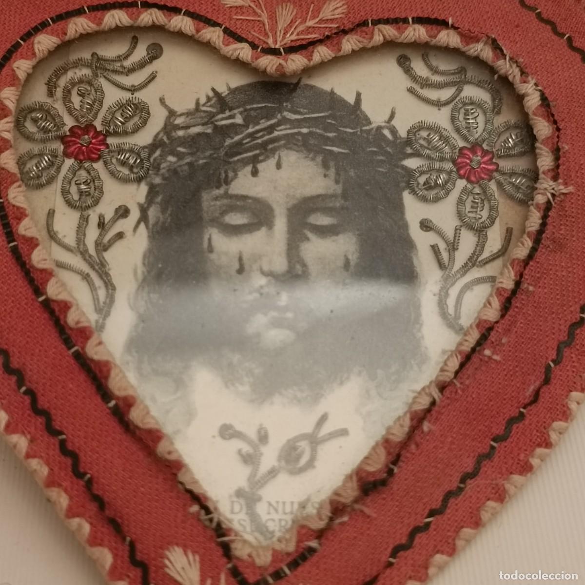 Antig&uuml;edades: ESCAPULARIO S.XIX CON IMAGEN DE CRISTO - Foto 9