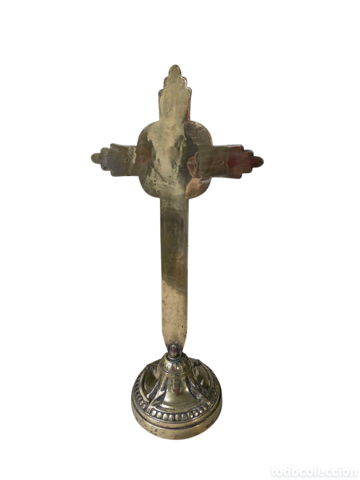 Antig&uuml;edades: Crucifijo de altar en bronce 50 cm - Foto 3