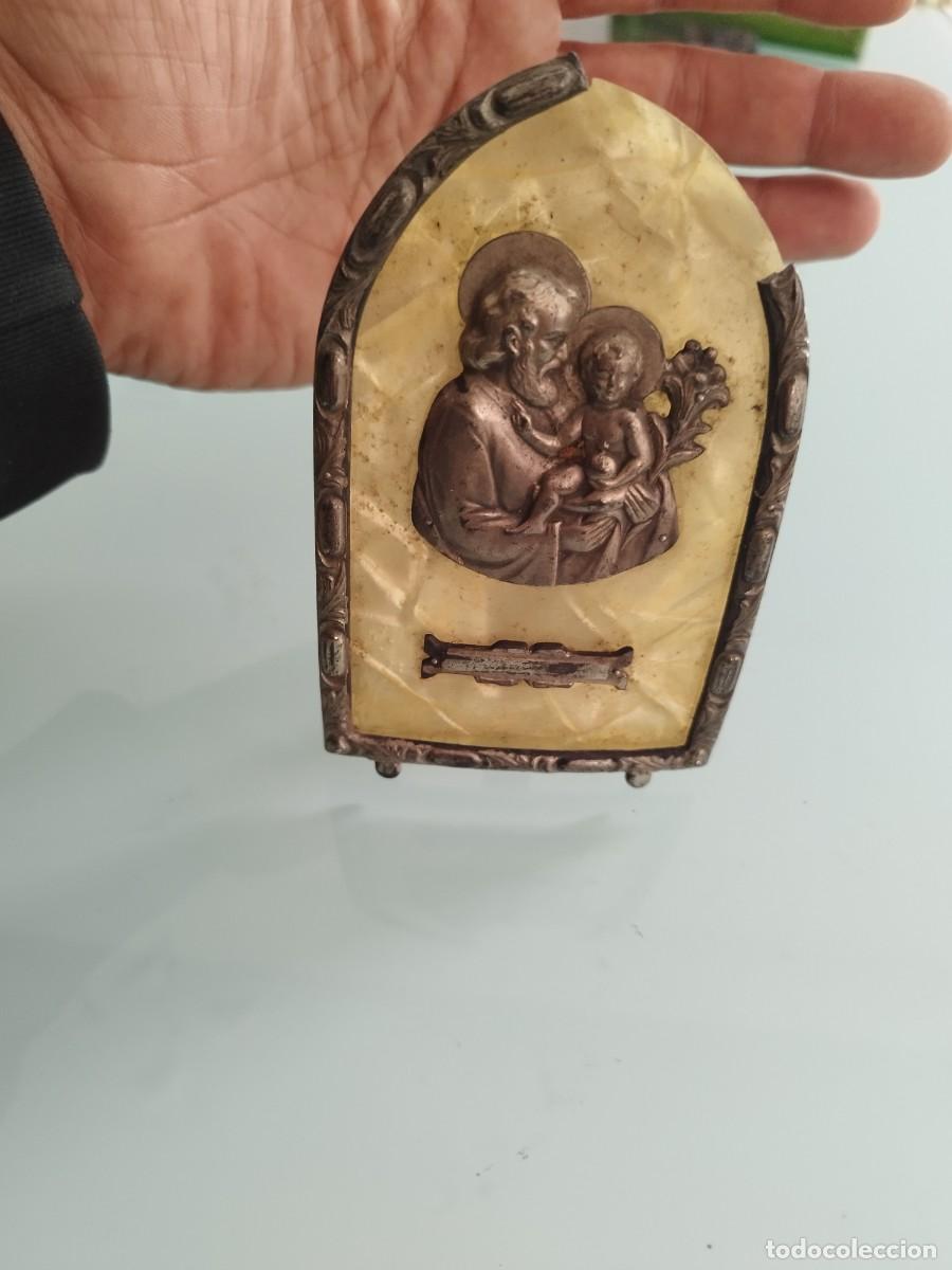 Antig&uuml;edades: Antigua placa devocional religiosa, a identificar. - Foto 1