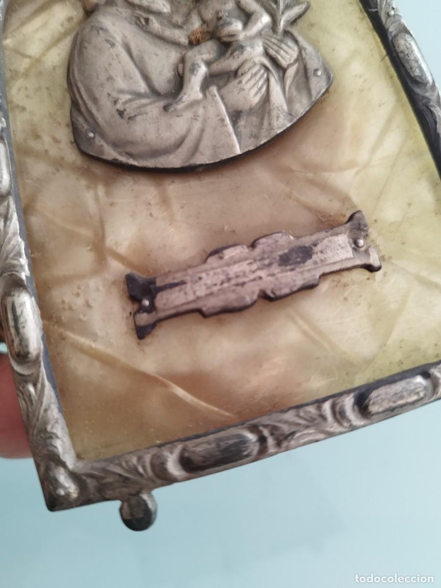 Antig&uuml;edades: Antigua placa devocional religiosa, a identificar. - Foto 2