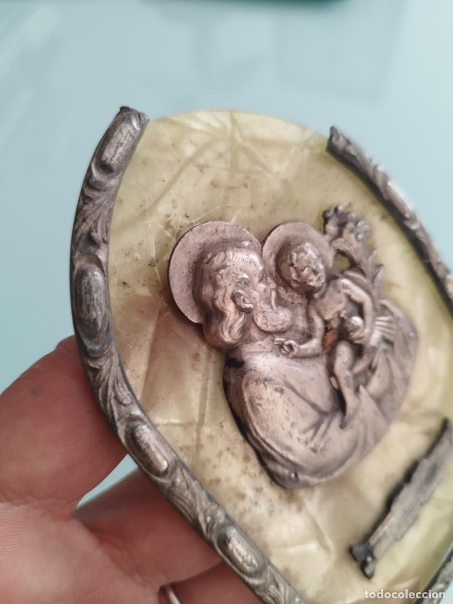 Antig&uuml;edades: Antigua placa devocional religiosa, a identificar. - Foto 3