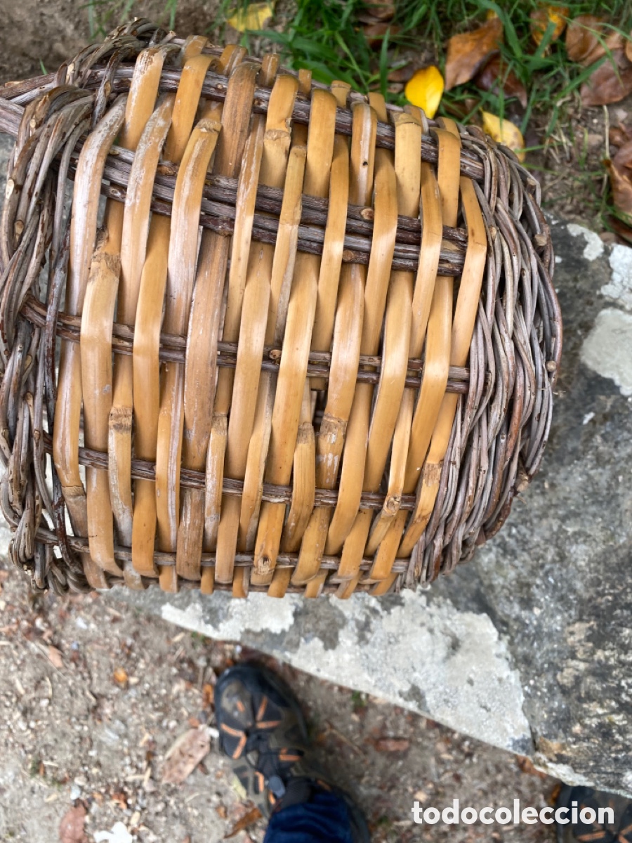 Antig&uuml;edades: Cesta de mimbre gallega - Foto 3