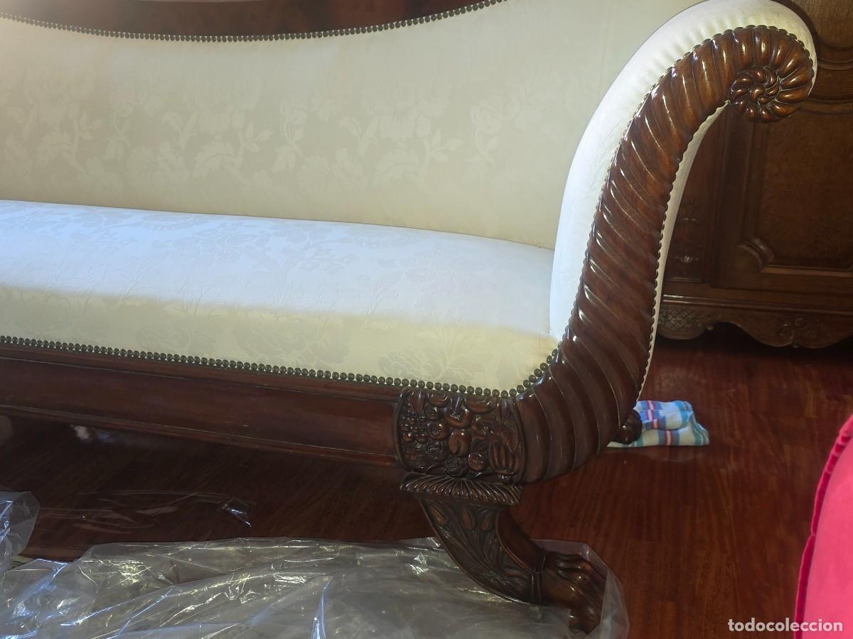 Antig&uuml;edades: Sof&aacute;/Recamier Biedermeier/Imperio Restaurado - Foto 2