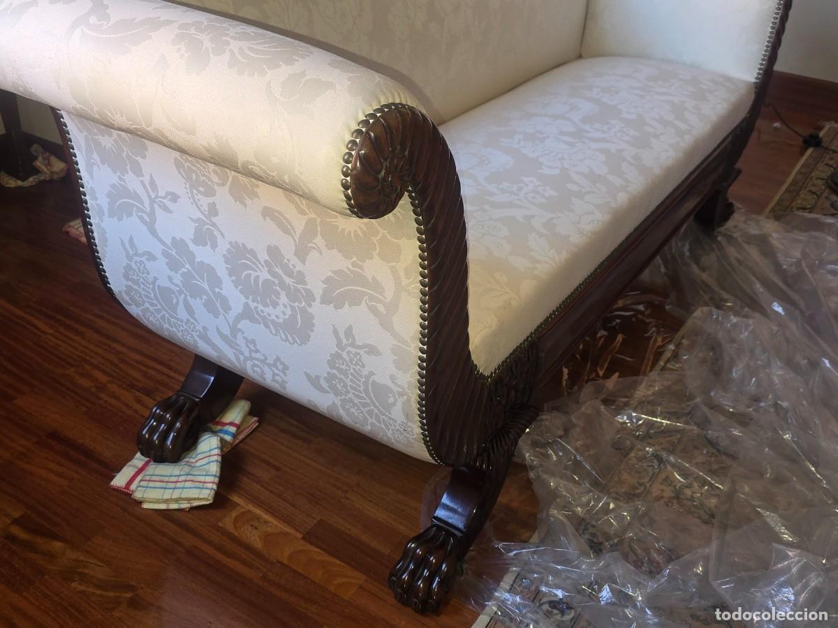 Antig&uuml;edades: Sof&aacute;/Recamier Biedermeier/Imperio Restaurado - Foto 3