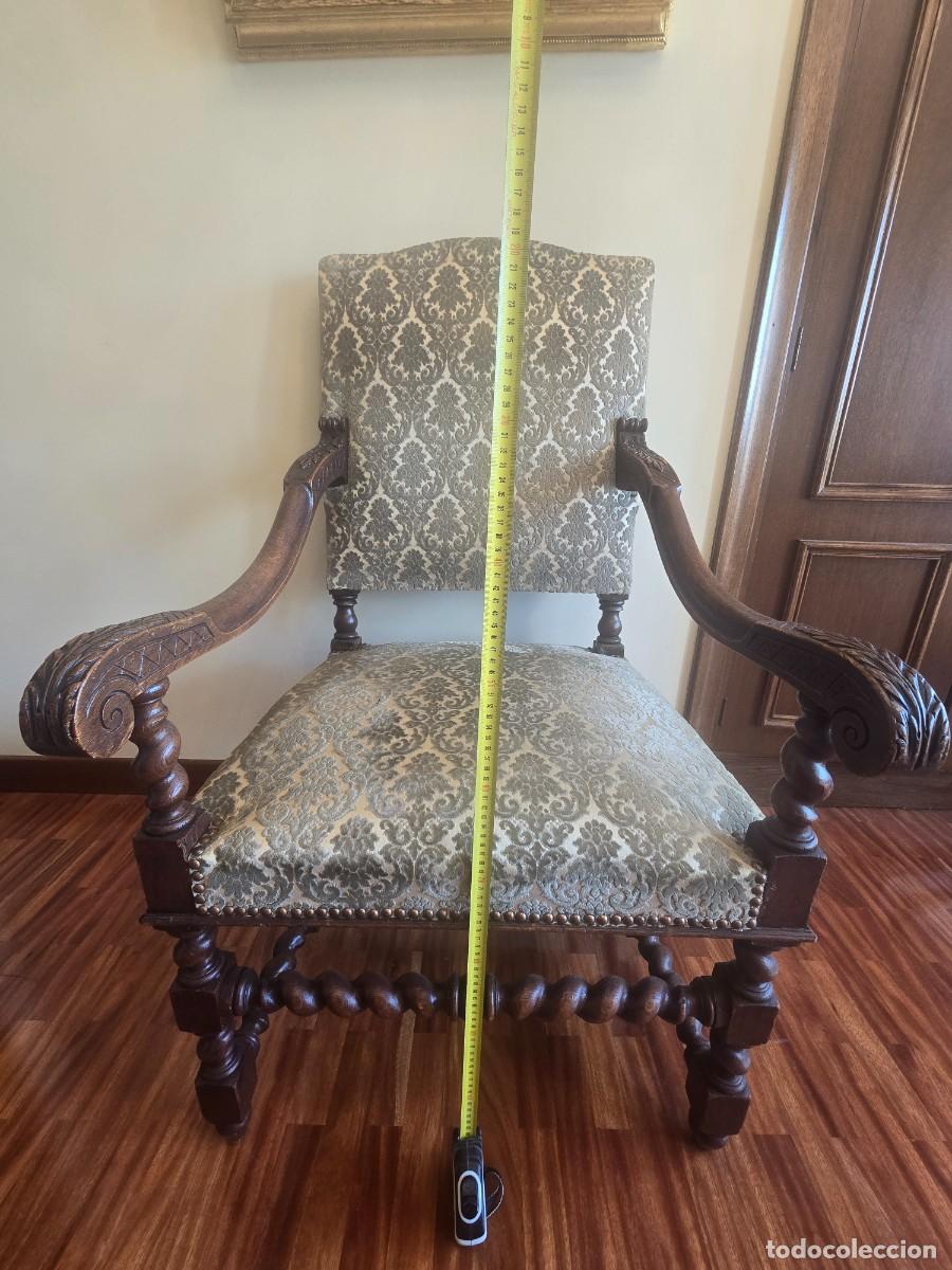 Antig&uuml;edades: Sill&oacute;n estilo Luis XIV - Foto 2