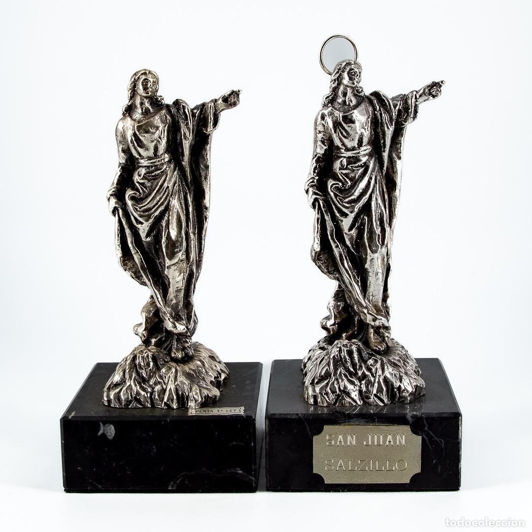 Antig&uuml;edades: PAREJA DE FIGURAS DE PLATA - Foto 1