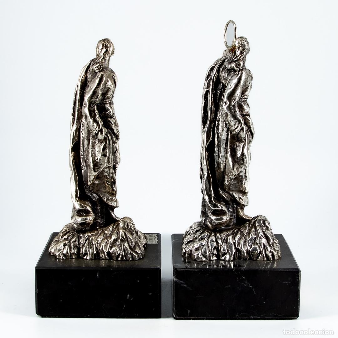 Antig&uuml;edades: PAREJA DE FIGURAS DE PLATA - Foto 4