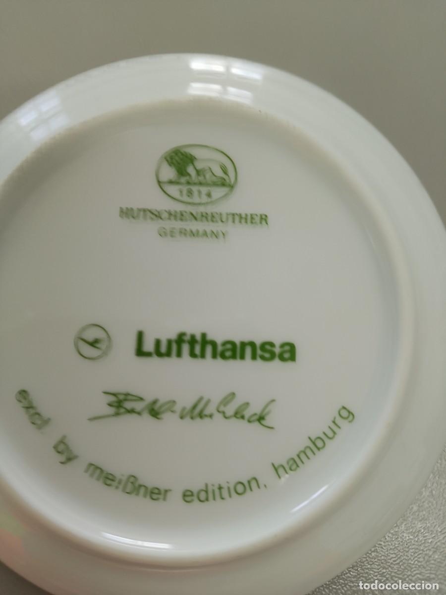 Antig&uuml;edades: Platitos Lufthansa porcelana - Foto 3