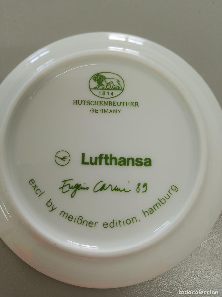Antig&uuml;edades: Platitos Lufthansa porcelana - Foto 4